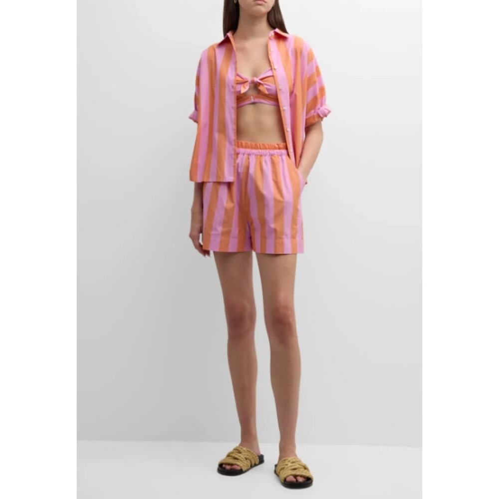 Xirena Teddy Shirt Pomelo Stripe size L large